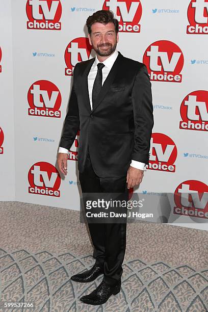 Nick Knowles arrives for the TVChoice Awards at The Dorchester on September 5, 2016 in London, England.