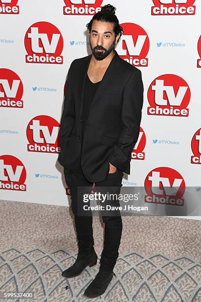 Ray Panthaki arrives for the TVChoice Awards at The Dorchester on September 5, 2016 in London, England.