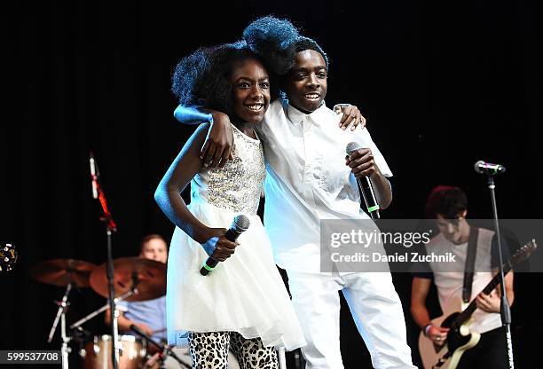 Caitlyn McLaughlin and Caleb McLaughlin perform during the 2nd Annual Elsie Fest at Ford Amphitheater at Coney Island Boardwalk on September 5, 2016...