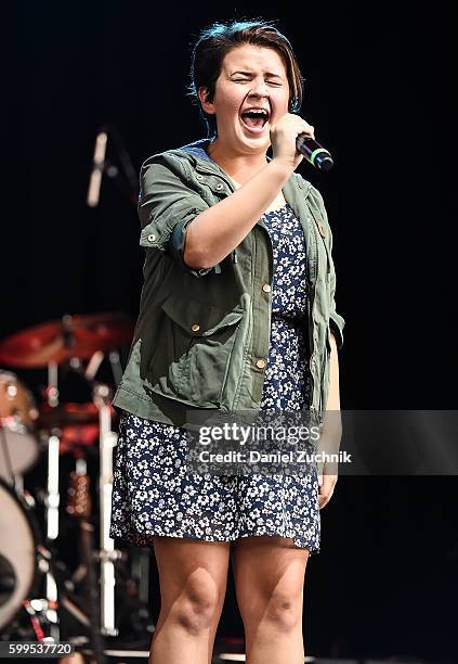 Sabrina Matarazzo performs during the 2nd Annual Elsie Fest at Ford Amphitheater at Coney Island Boardwalk on September 5, 2016 in Brooklyn, New York.