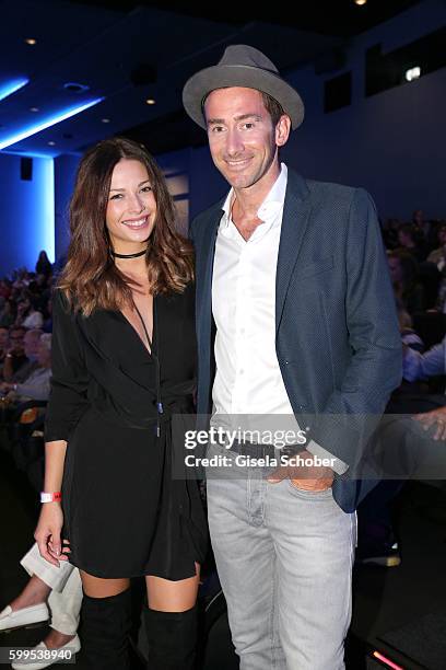 Lena Meckel and Harry G during the premiere for the film 'Maennertag' at Mathaeser Filmpalast on September 5, 2016 in Munich, Germany.