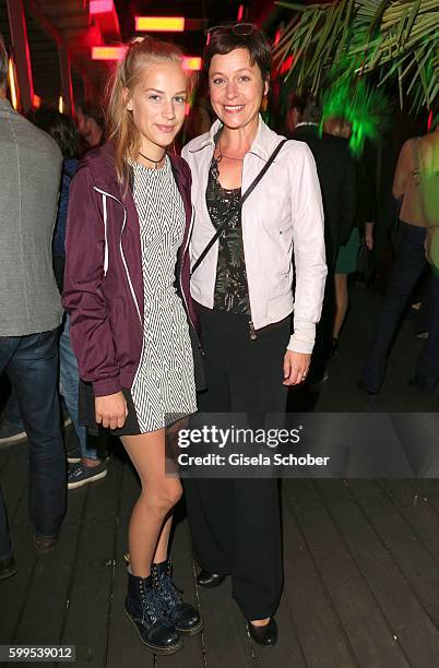 Jule Ronstedt and her daughter Helene during the after party of the premiere for the film 'Maennertag' at Mathaeser Filmpalast on September 5, 2016...