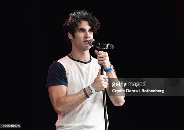 Darren Criss performs during the 2nd Annual Elsie Fest at Ford Amphitheater at Coney Island Boardwalk on September 5, 2016 in Brooklyn, New York.