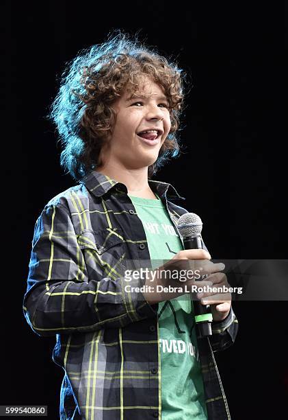 Gaten Matarazzo performs during the 2nd Annual Elsie Fest at Ford Amphitheater at Coney Island Boardwalk on September 5, 2016 in Brooklyn, New York.