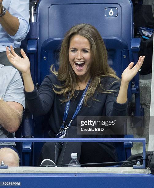 Kim Sears seen at USTA Billie Jean King National Tennis Center on September 5, 2016 in the Queens borough of New York City.