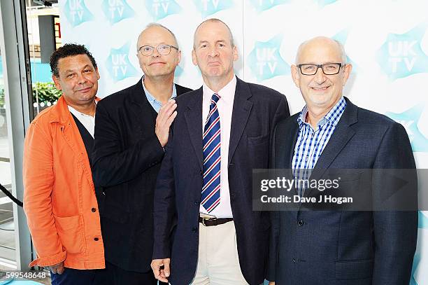 Craig Charles, Robert Llewellyn, Chris Barrie and Doug Naylor attend UKTV Live 2016 at BFI Southbank on September 6, 2016 in London, England.