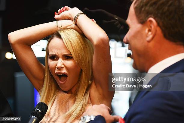 Amanda Holden prepares to be interviewed by Richard Arnold during UKTV Live 2016 at BFI Southbank on September 6, 2016 in London, England.