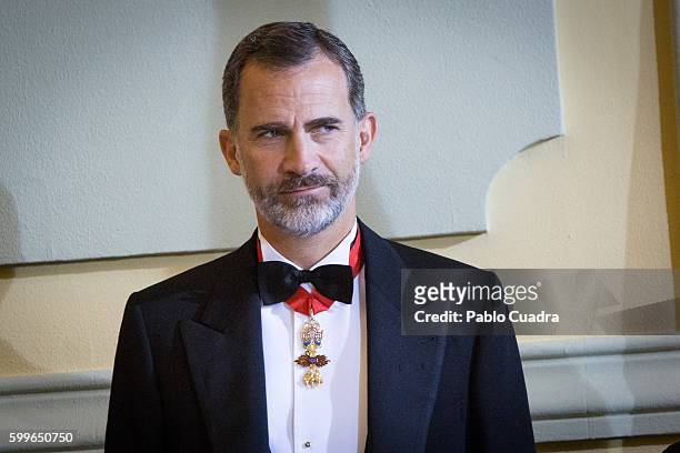King Felipe VI of Spain attends the start of the judiciary year 2016/2017 at the Supreme Court on September 6, 2016 in Madrid, Spain.
