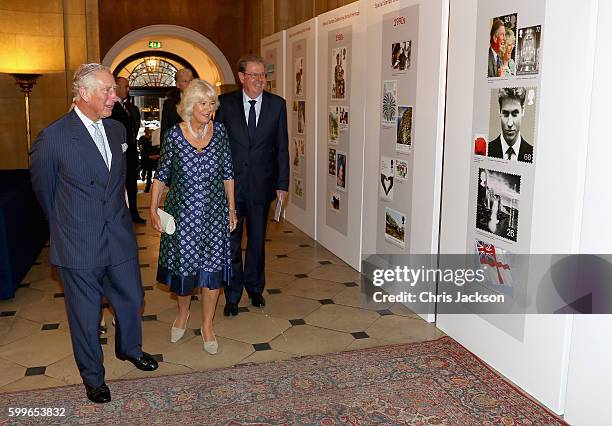 Prince Charles, Prince of Wales and Camilla, Duchess of Cornwall attend a reception to mark the 500th Anniversary of the Royal Mail at Merchant...