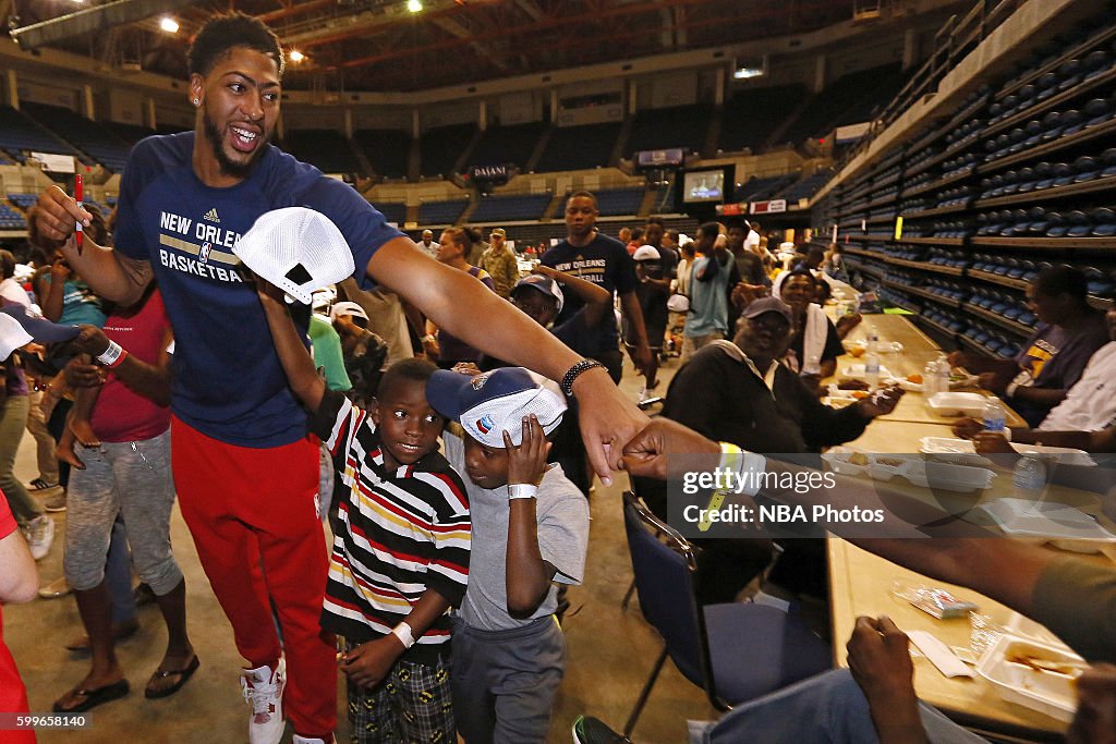 New Orleans Pelicans Flood Relief Red Cross Volunteer Project