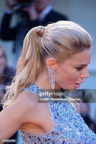 Ria Antoniou, detail, attends the premiere of 'The Bad Batch' during the 73rd Venice Film Festival at Sala Grande on September 6, 2016 in Venice,...