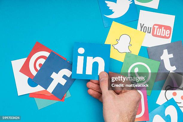 social media  - social networking foto e immagini stock