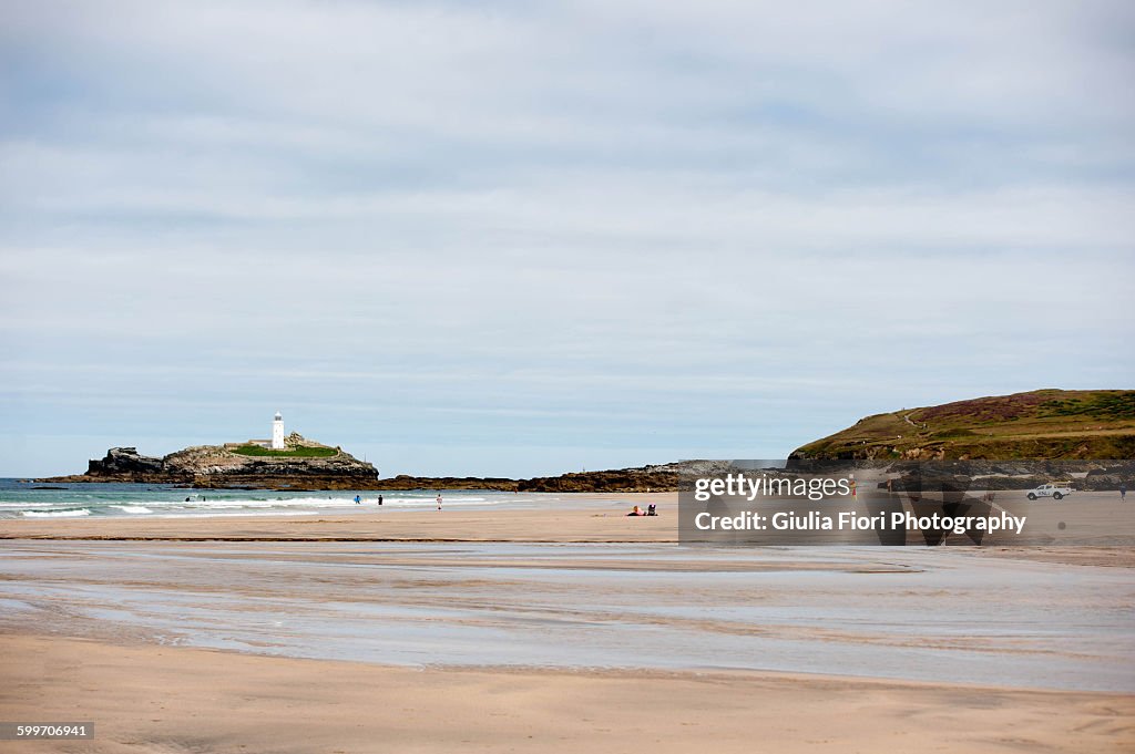 The Godrevy Lighthouse from Gwithian