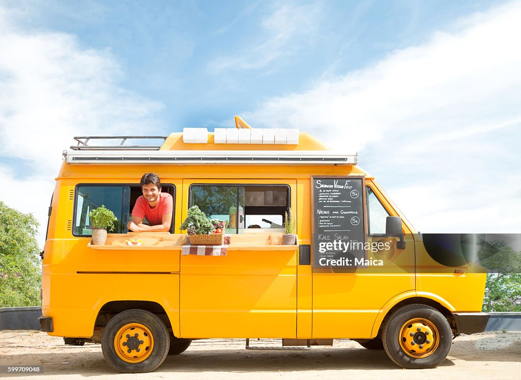 Food truck in the street