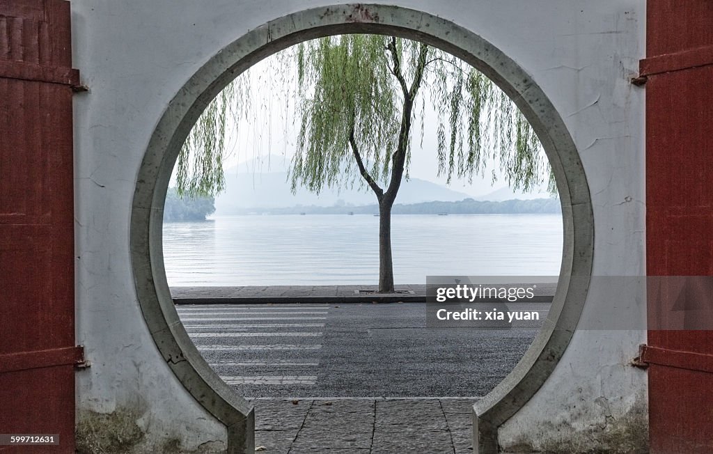 Scene Of the West Lake Seen From Archway, Hangzhou