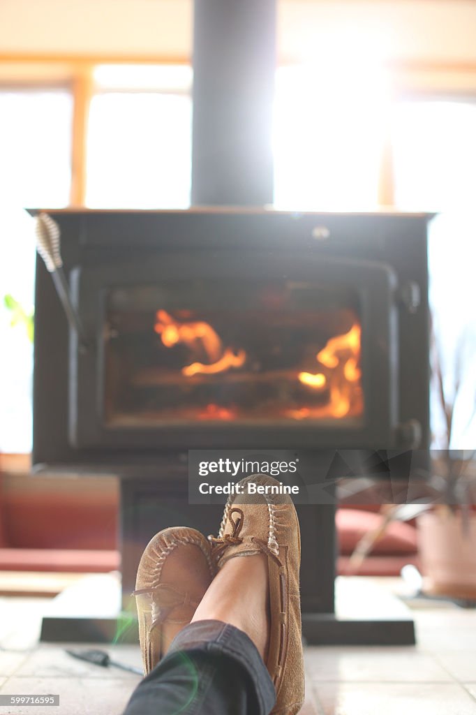 Moccasins by the Fire