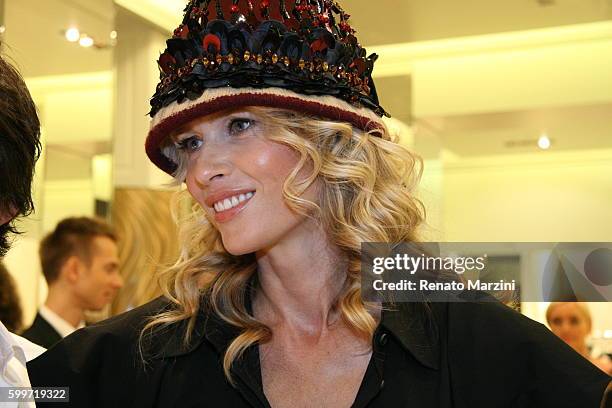 Daniela Pestova attends the Prada boutique opening on September 16, 2009 in Prague, Czech Republic