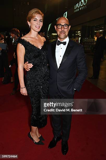 Felicity Blunt and Stanley Tucci attend the GQ Men Of The Year Awards 2016 at the Tate Modern on September 6, 2016 in London, England.
