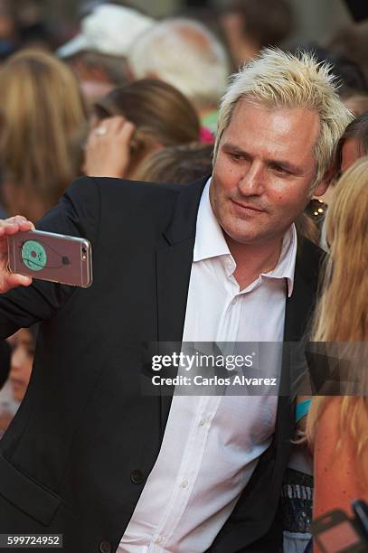 Santiago Canizares attends "La Gran Aventura de Estar Sentado" premiere at the Principal Theater during FesTVal 2016 - Day 2 Televison Festival on...