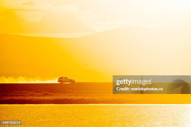 altai trip - country road side stock pictures, royalty-free photos & images