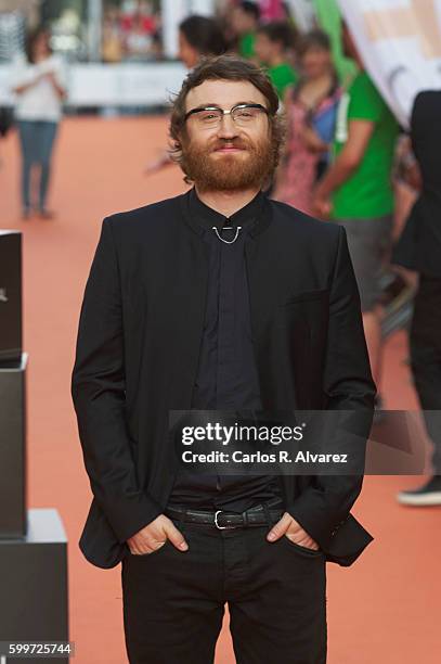 Spanish actor Manuel Burque attends "La Gran Aventura de Estar Sentado" premiere at the Principal Theater during FesTVal 2016 - Day 2 Televison...