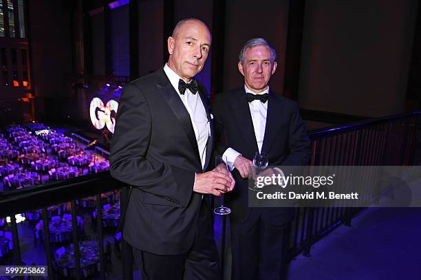 Dylan Jones and Bill Prince attend the GQ Men Of The Year Awards 2016 at the Tate Modern on September 6, 2016 in London, England.