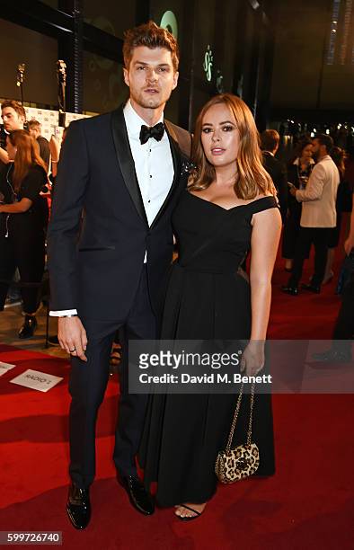 Jim Chapman and Tanya Burr attend the GQ Men Of The Year Awards 2016 at the Tate Modern on September 6, 2016 in London, England.