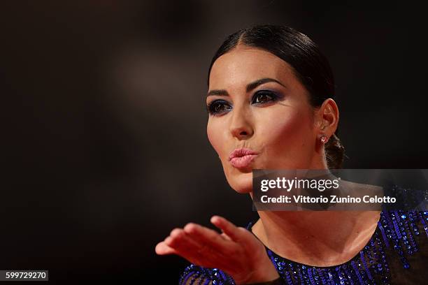 Elisabetta Gregoraci attends the premiere of 'Tommaso' during the 73rd Venice Film Festival at Sala Grande on September 6, 2016 in Venice, Italy.