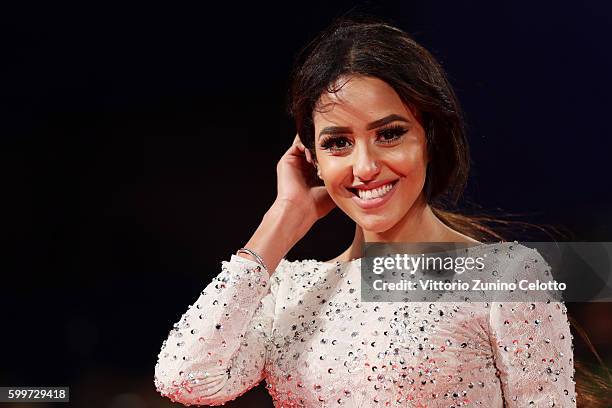 Actress Zaina Dridi attends the premiere of 'Tommaso' during the 73rd Venice Film Festival at Sala Grande on September 6, 2016 in Venice, Italy.