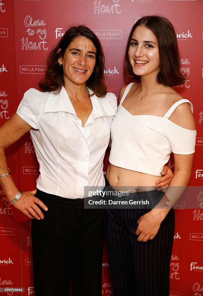 Esther Freud and daughter, Anna Morrissey attend the Bella Freud