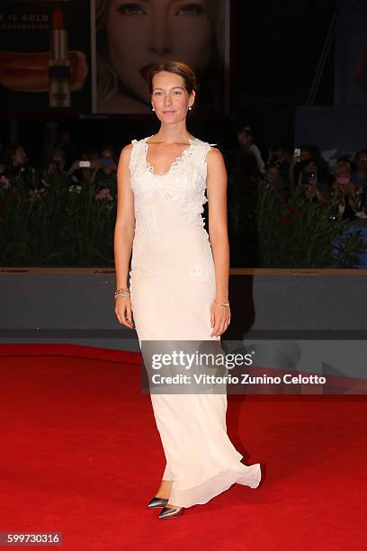Actress Cristiana Capotondi attends the premiere of 'Tommaso' during the 73rd Venice Film Festival at Sala Grande on September 6, 2016 in Venice,...