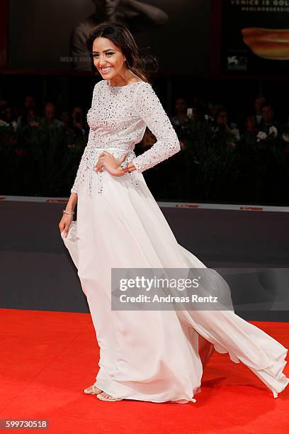 Actress Zaina Dridi attends the premiere of 'Tommaso' during the 73rd Venice Film Festival at Sala Grande on September 6, 2016 in Venice, Italy.