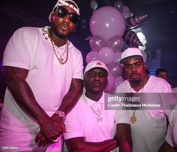 Jeezy, Zoey Dollars and DJ Ace at King of Diamonds on September 4, 2016 in Miami, Florida.