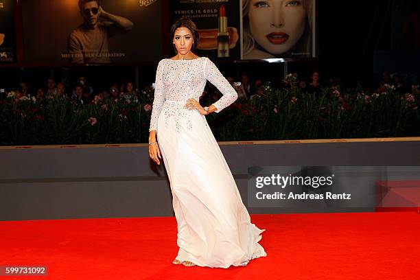 Actress Zaina Dridi attends the premiere of 'Tommaso' during the 73rd Venice Film Festival at Sala Grande on September 6, 2016 in Venice, Italy.