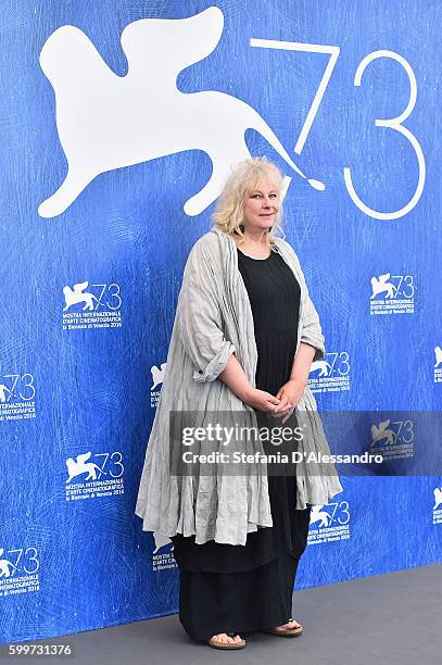 Yolande Moreau attends a photocall for 'A Women's Life' during the 73rd Venice Film Festival at Palazzo del Casino on September 6, 2016 in Venice,...