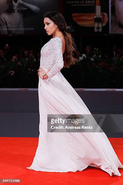 Actress Zaina Dridi attends the premiere of 'Tommaso' during the 73rd Venice Film Festival at Sala Grande on September 6, 2016 in Venice, Italy.