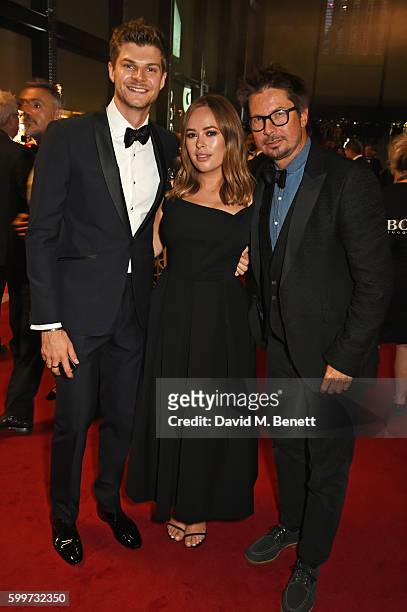 Jim Chapman, Tanya Burr and Oliver Spencer attend the GQ Men Of The Year Awards 2016 at the Tate Modern on September 6, 2016 in London, England.