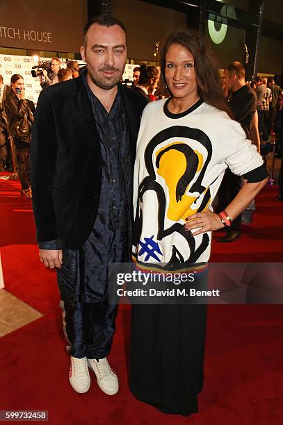 James Long and Lulu Kennedy attend the GQ Men Of The Year Awards 2016 at the Tate Modern on September 6, 2016 in London, England.