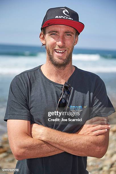 Matt Wilkinson poses for a photo at the 2016 Hurley Pro at Trestles Media Day at San Onofre State Beach on September 6, 2016 in Lower Trestles,...