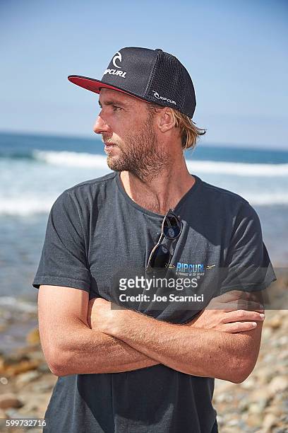 Matt Wilkinson poses for a photo at the 2016 Hurley Pro at Trestles Media Day at San Onofre State Beach on September 6, 2016 in Lower Trestles,...