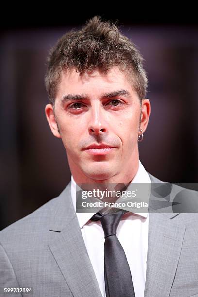 Michele Riondino attends the premiere of 'Tommaso' during the 73rd Venice Film Festival at Sala Grande on September 6, 2016 in Venice, Italy.