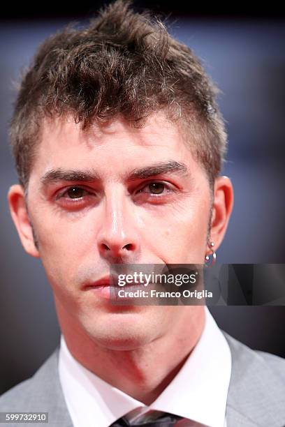 Michele Riondino attends the premiere of 'Tommaso' during the 73rd Venice Film Festival at Sala Grande on September 6, 2016 in Venice, Italy.