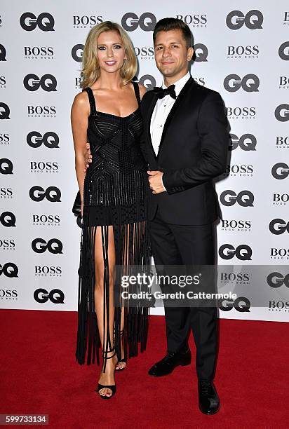 Rachel Riley and Pasha Kovalev arrive for GQ Men Of The Year Awards 2016 at Tate Modern on September 6, 2016 in London, England.