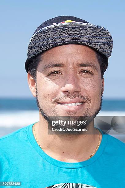 Adriano De Souza poses for a photo at the 2016 Hurley Pro at Trestles Media Day at San Onofre State Beach on September 6, 2016 in Lower Trestles,...