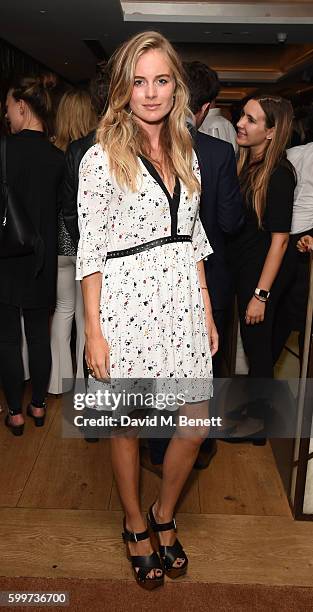 Cressida Bonas attends the launch party of QP Lounge the new bar and restaurant in Dover Street on September 6, 2016 in London, England.