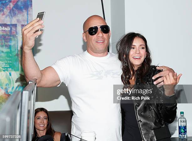 Actors Vin Diesel and Nina Dobrev attend The Ultimate Fan Experience, Call Of Duty XP 2016, presented by Activision, at The Forum on September 3,...