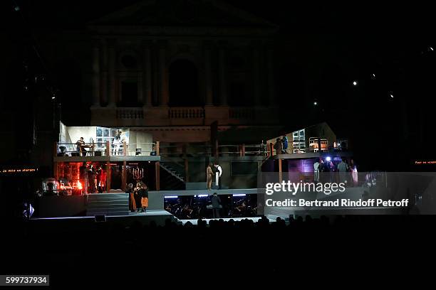 View of the "La Boheme - Opera en Plein Air" Premiere at Les Invalides on September 6, 2016 in Paris, France.