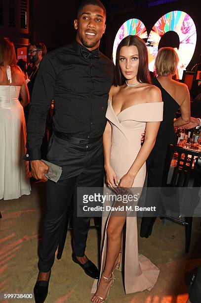 Anthony Joshua and Bella Hadid attend the GQ Men Of The Year Awards 2016 after party at the Tate Modern on September 6, 2016 in London, England.