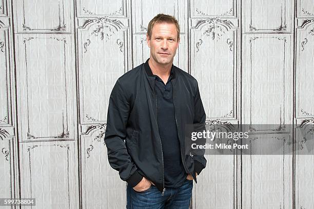 Actor Aaron Eckhart attends the AOL Build Speaker Series to discuss the movie "Sully" at AOL HQ on September 6, 2016 in New York City.