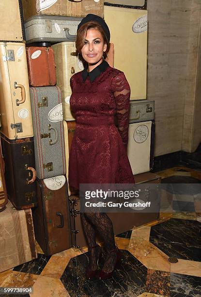 Actress and designer Eva Mendes attends the Eva Mendes X New York & Company FW 16 Show at Academy Mansion on September 6, 2016 in New York City.